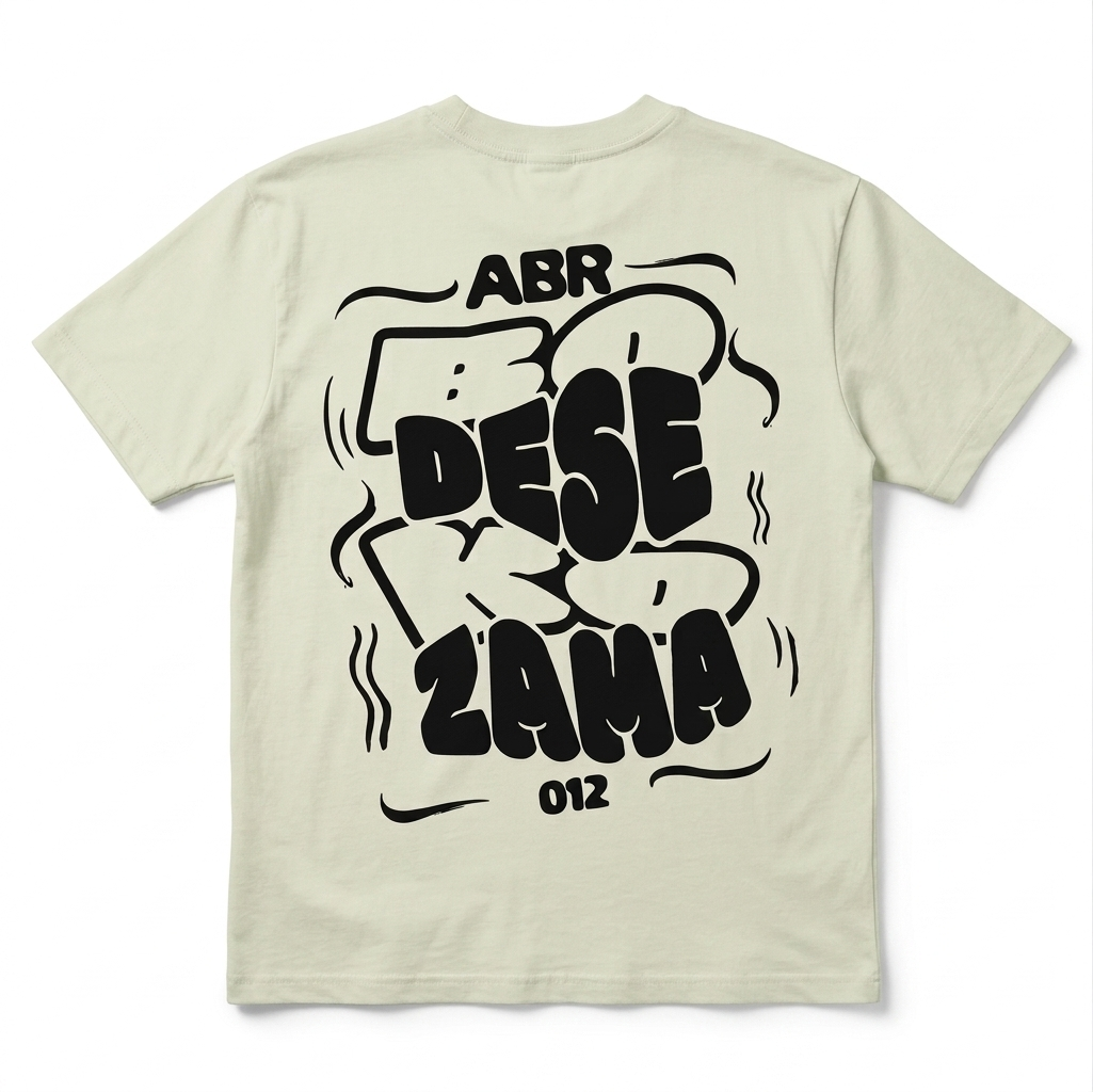 Mint boxy T-shirt from ABR BDKZ 012 collection, featuring a relaxed fit and casual style, displayed on a hanger.