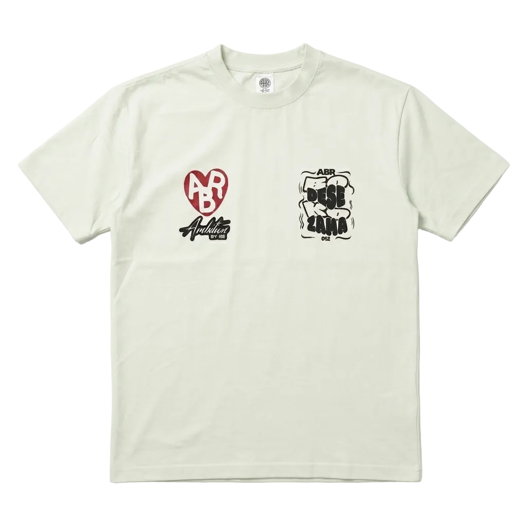 Mint boxy T-shirt from ABR Store with short sleeves and relaxed fit, displayed on a hanger against a plain background.
