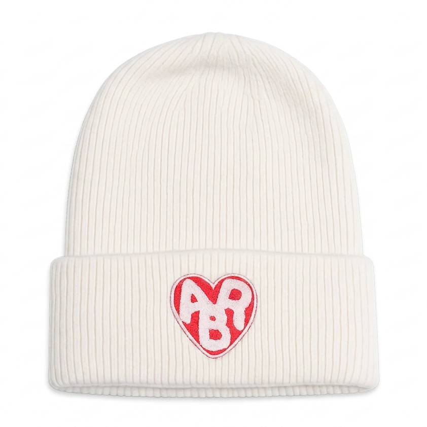 Gray ABR Beanie hat from The ABR Store, featuring a snug knit design and a folded brim for warmth and comfort.