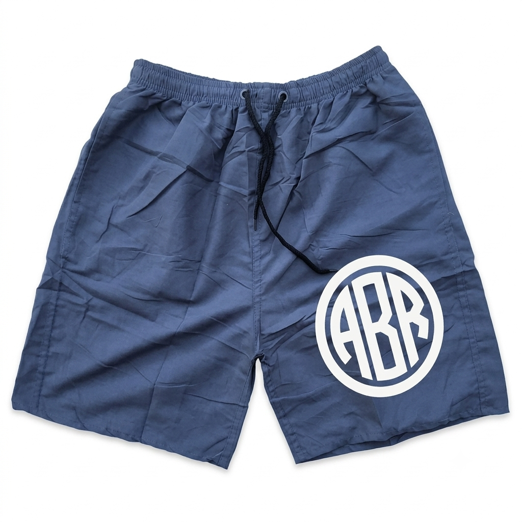 Grey swim shorts from ABR Store's V2 collection, featuring a comfortable fit and casual style for beach or pool.