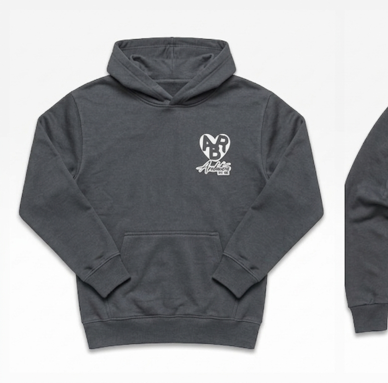 BDKZ Signature Streetwear Hoodie – Comfortable Unisex Design (Charcoal)